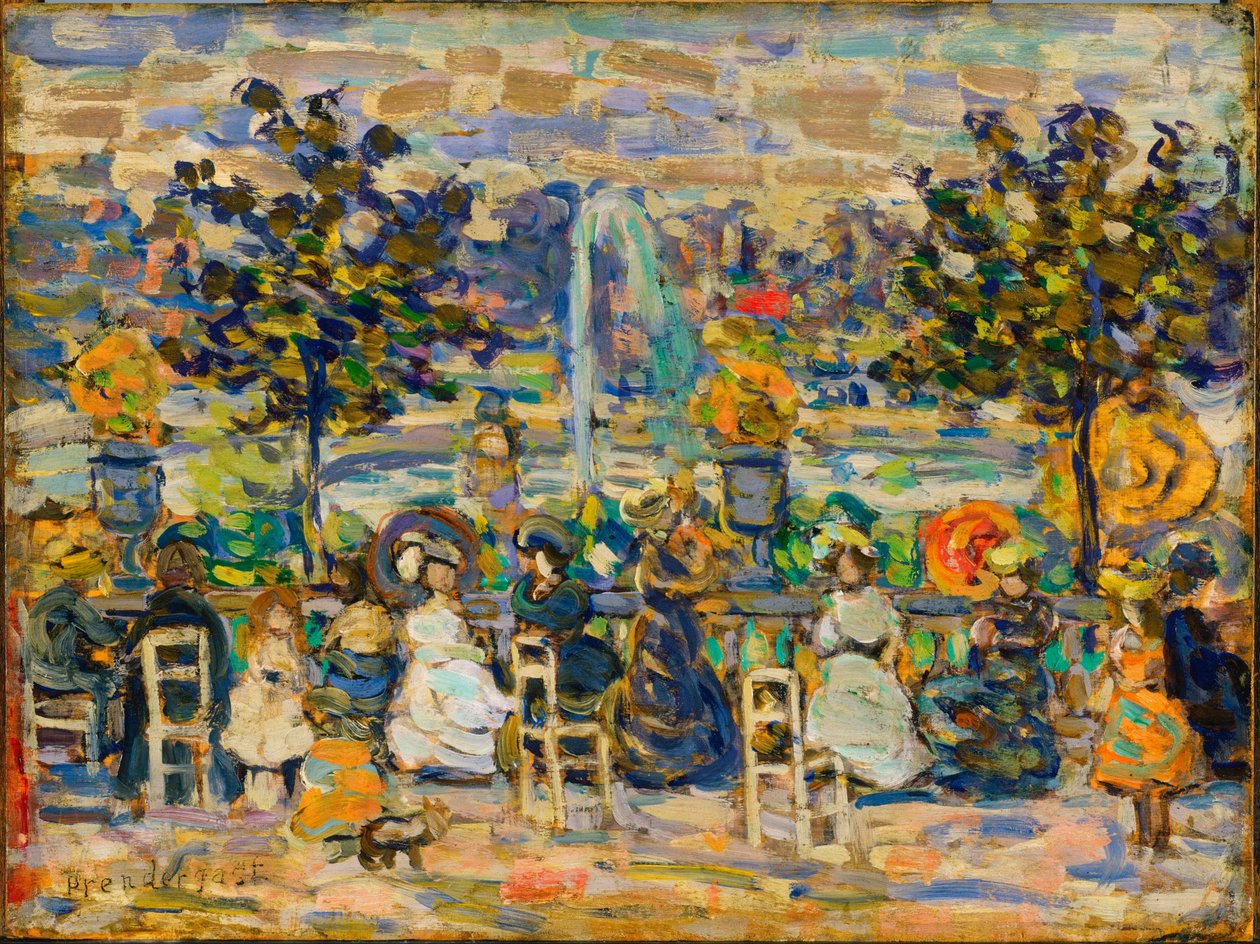 Luxemburgin puistossa tekijältä Maurice Prendergast