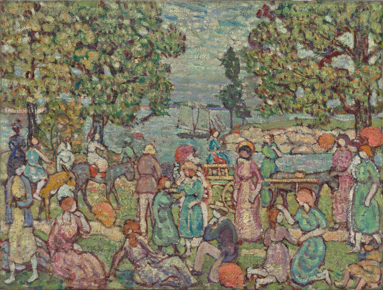 Rannalla, nro 3 tekijältä Maurice Prendergast