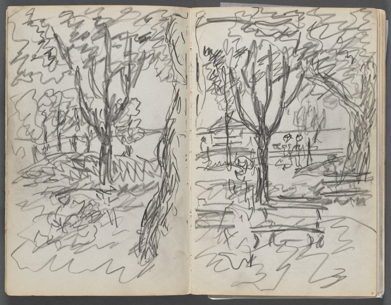 Luonnoslehti, The Dells, N° 127, sivu 008  9: Maisema. tekijältä Maurice Prendergast