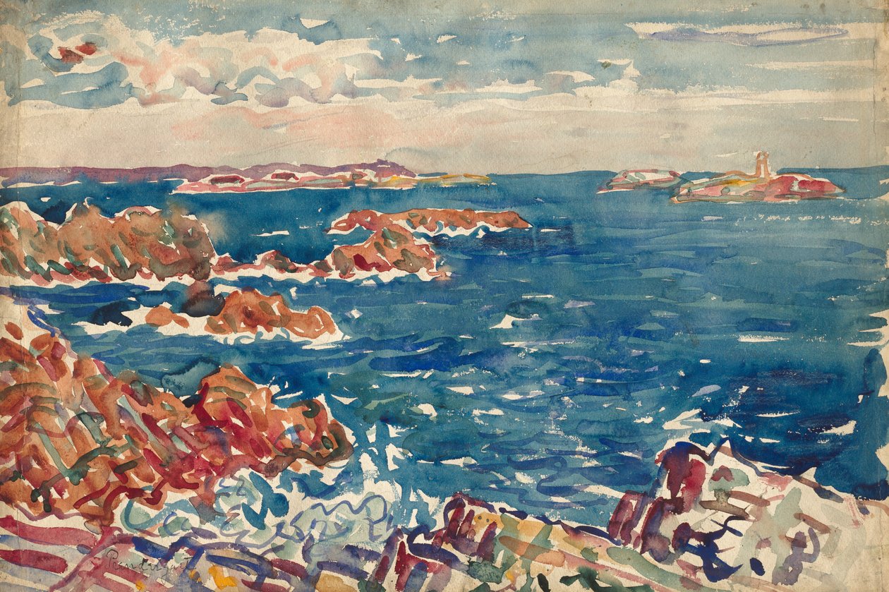 Kallioinen merenranta tekijältä Maurice Prendergast
