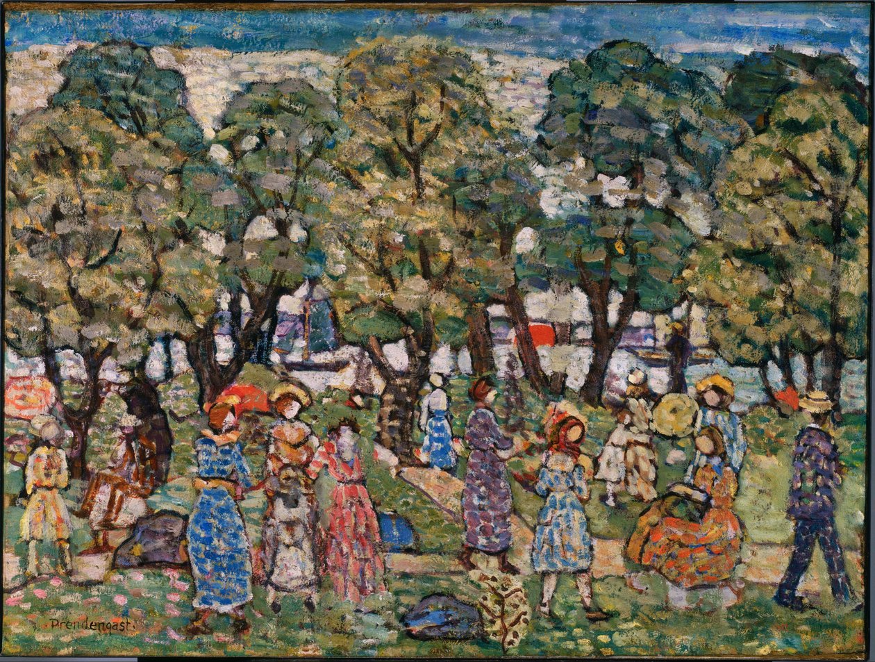 Puiden alla tekijältä Maurice Prendergast