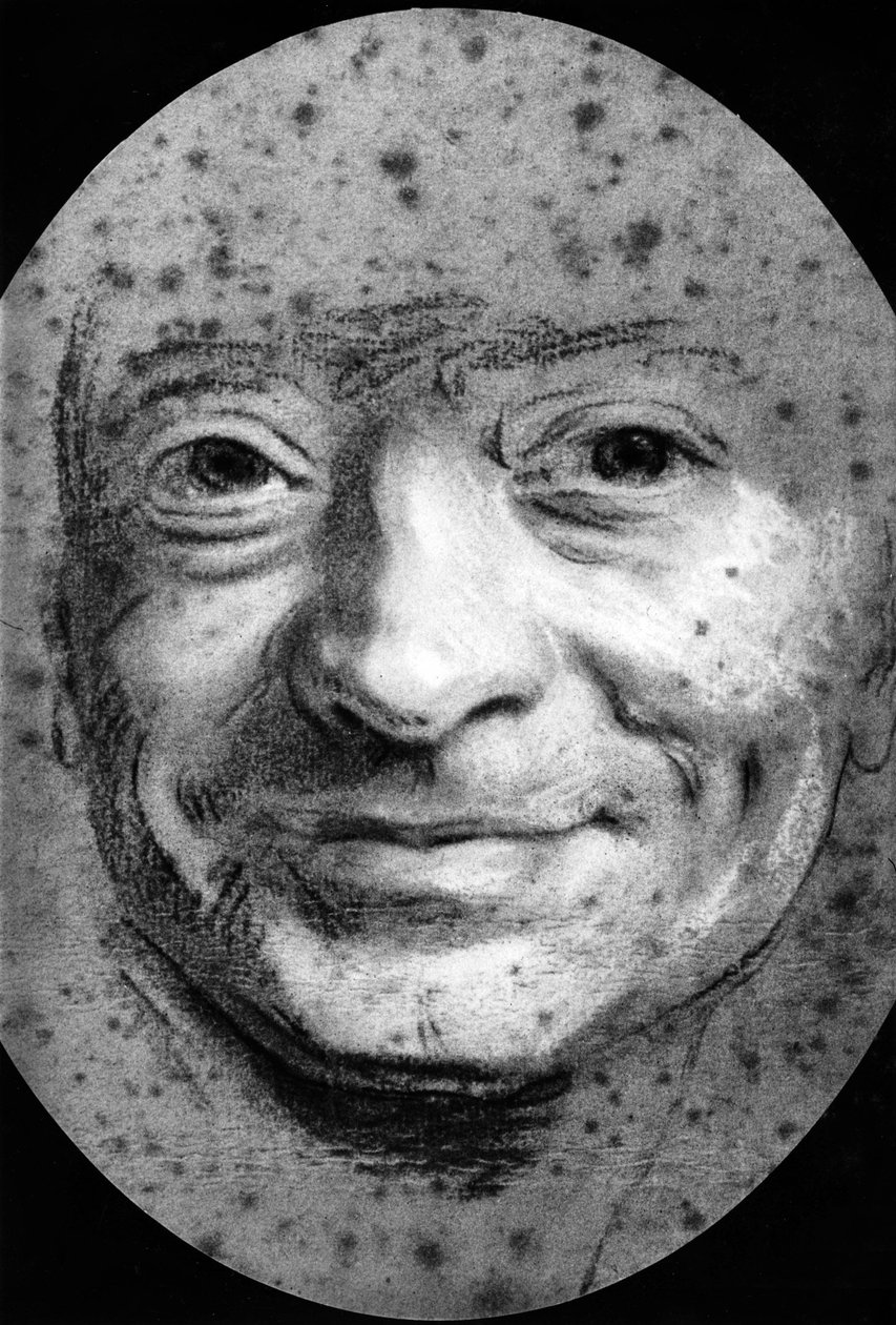Maurice Quentin Delatour (de La Tour 1704-1788) ranskalainen taidemaalari, omakuva, pastelli tekijältä Maurice Quentin de La Tour