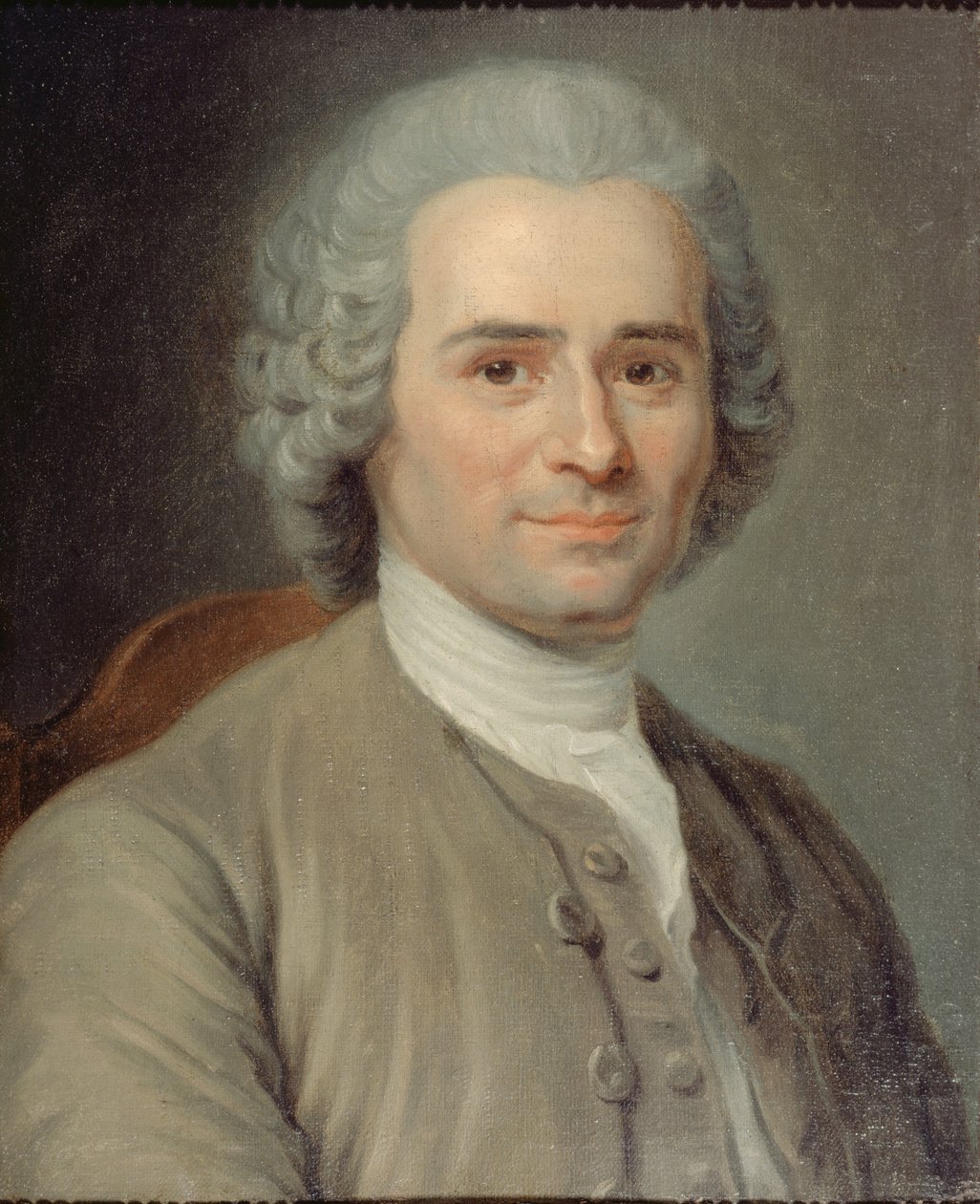 Jean-Jacques Rousseaun muotokuva 1712-1778. tekijältä Maurice Quentin de La Tour