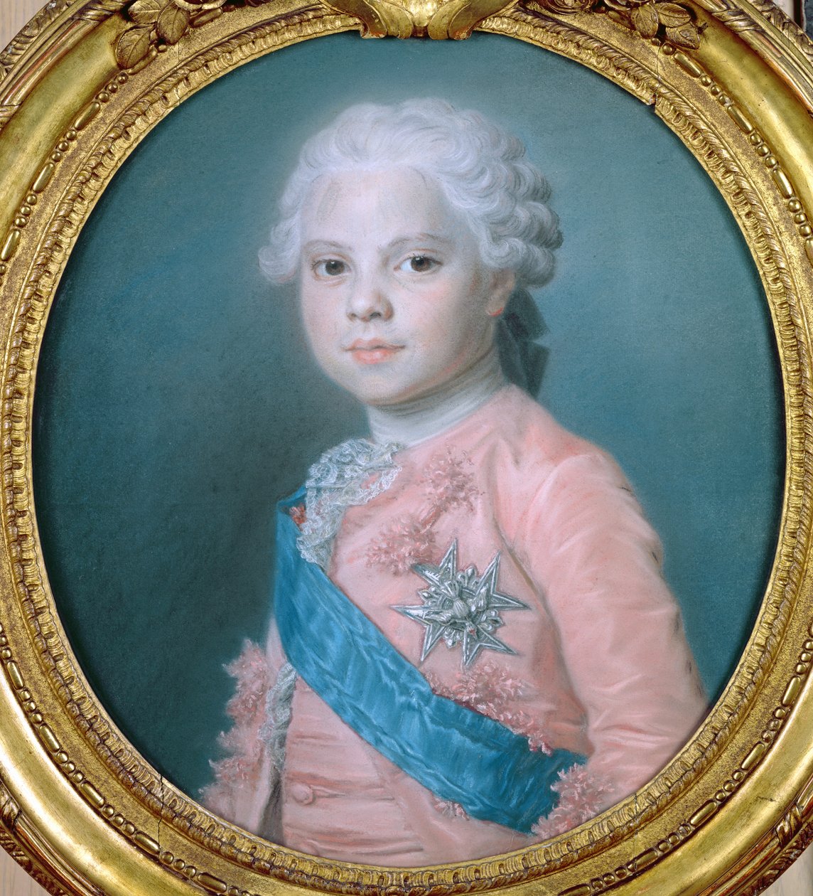 Ludvig Ranskalaisen (1755-1824) Provencen kreivin ja tulevan kuninkaan Ludvig XVIII:n muotokuva (pastelli) tekijältä Maurice Quentin de La Tour