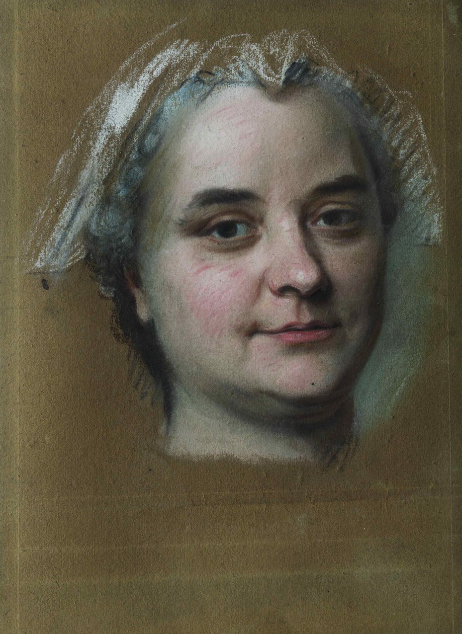Madame Pèlerinin muotokuva. tekijältä Maurice Quentin de La Tour