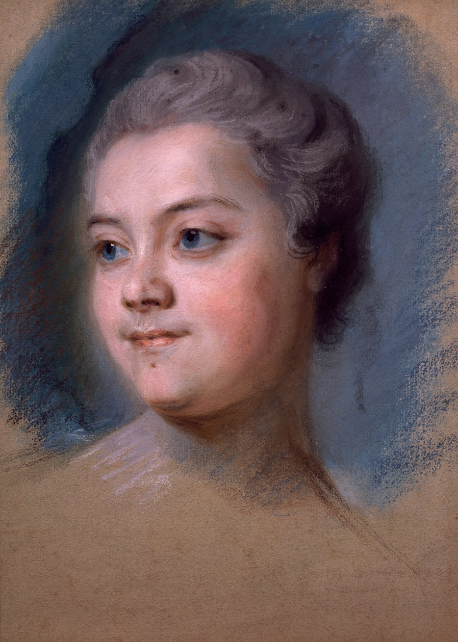 Mademoiselle de Chastagner de Lagrangen muotokuva, Maurice-Quentin de la Tour (1704-1788) tekijältä Maurice Quentin de La Tour