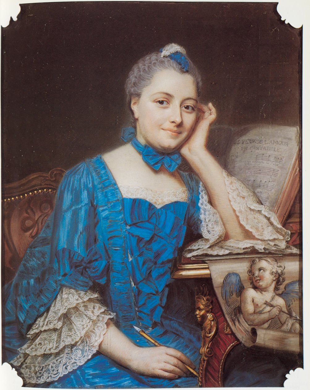 Marie Felin muotokuva, n. 1753 tekijältä Maurice Quentin de La Tour