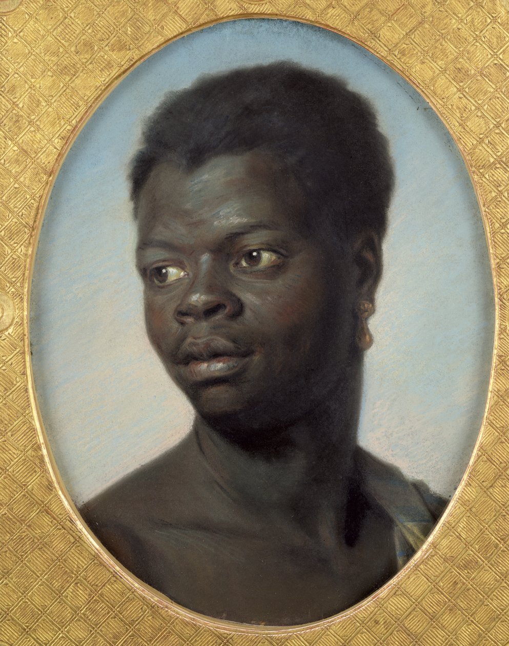 Nuoren mustan muotokuva, n. 1751 (pastelli paperille) tekijältä Maurice Quentin de La Tour
