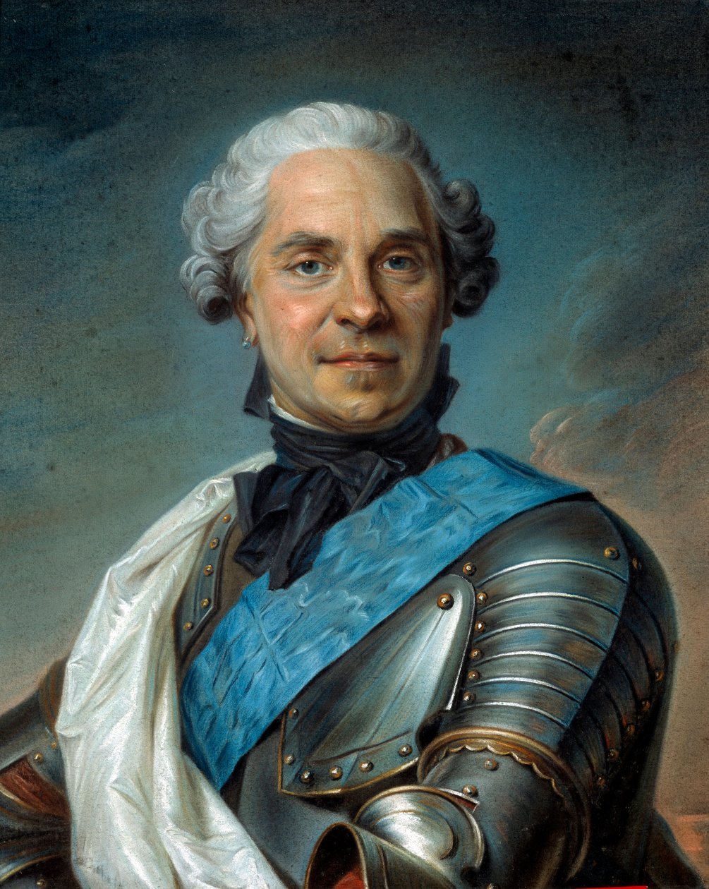 Saksin marekaali: Saksin kreivin Hermann Maurice (1696-1750) muotokuva Maurice Quentin Delatour dit Quentin De La Tour (De Latour) (1704-1788) 1700-luku - "" Saksin marsalkka"": muotokuva Hermann Maurice, Saksin kreivi (1696-1750) tekijältä Maurice Quentin de La Tour