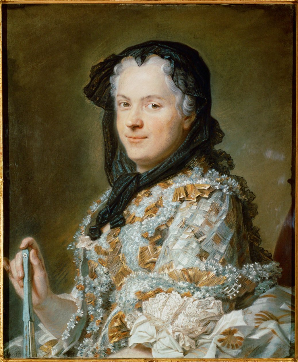 Kuningatar Marie Leczinska, Ludvig XV:n vaimo ... tekijältä Maurice Quentin de La Tour