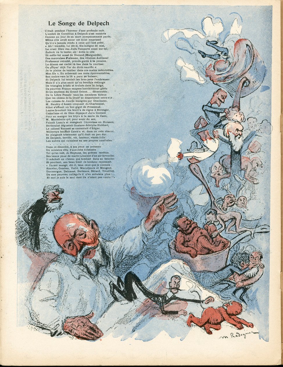Voilautanen, numero 195, satiirinen väri tekijältä Maurice Radiguet
