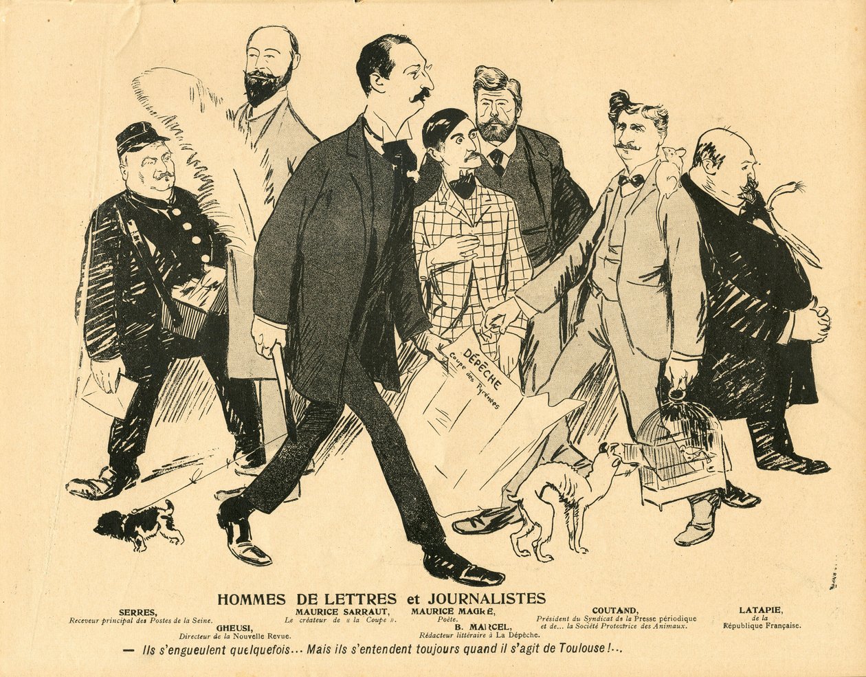 The Butter Plate, numero 229, Satiirinen väreissä tekijältä Maurice Radiguet