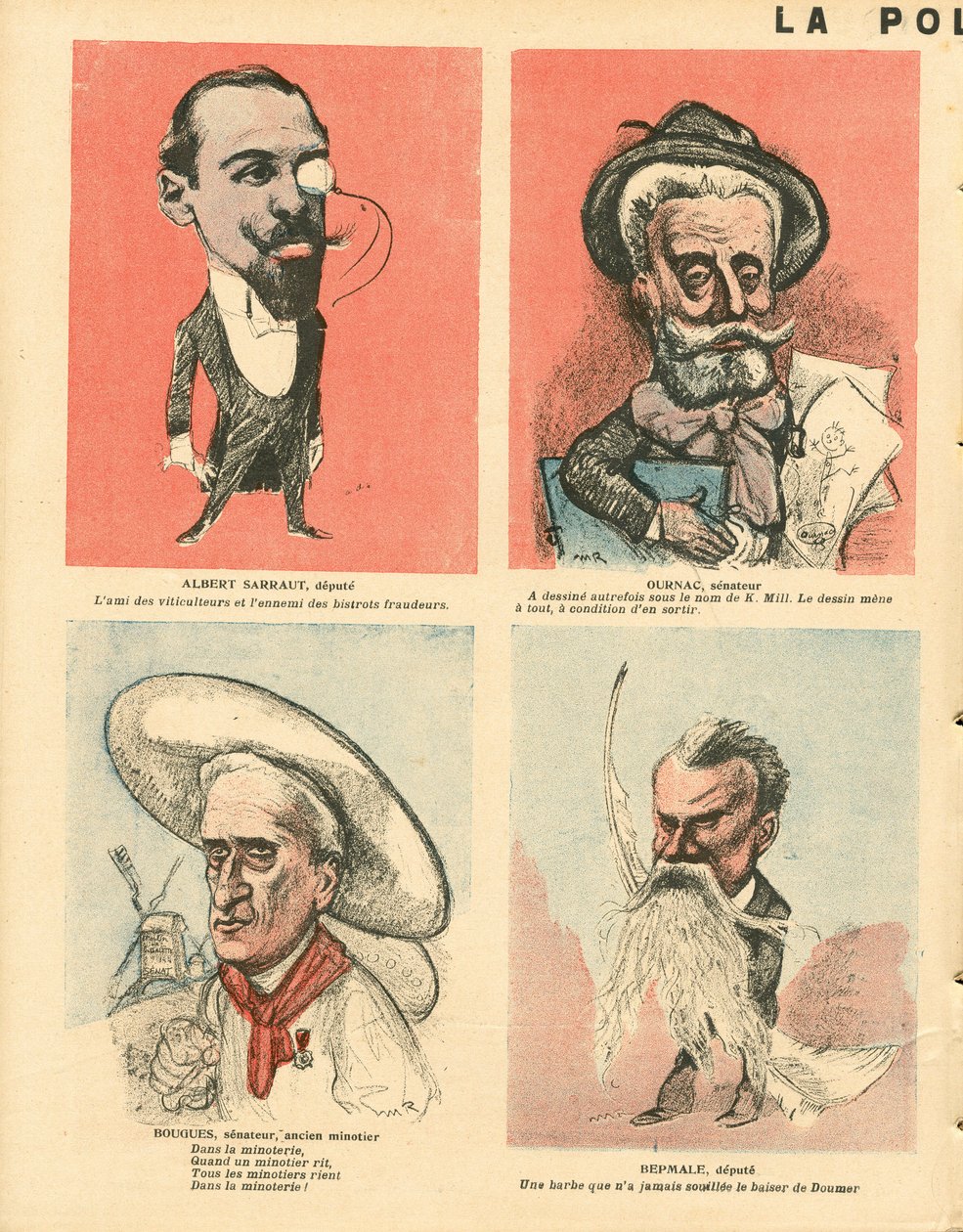 The Butter Plate, numero 229, Satiirinen väreissä tekijältä Maurice Radiguet