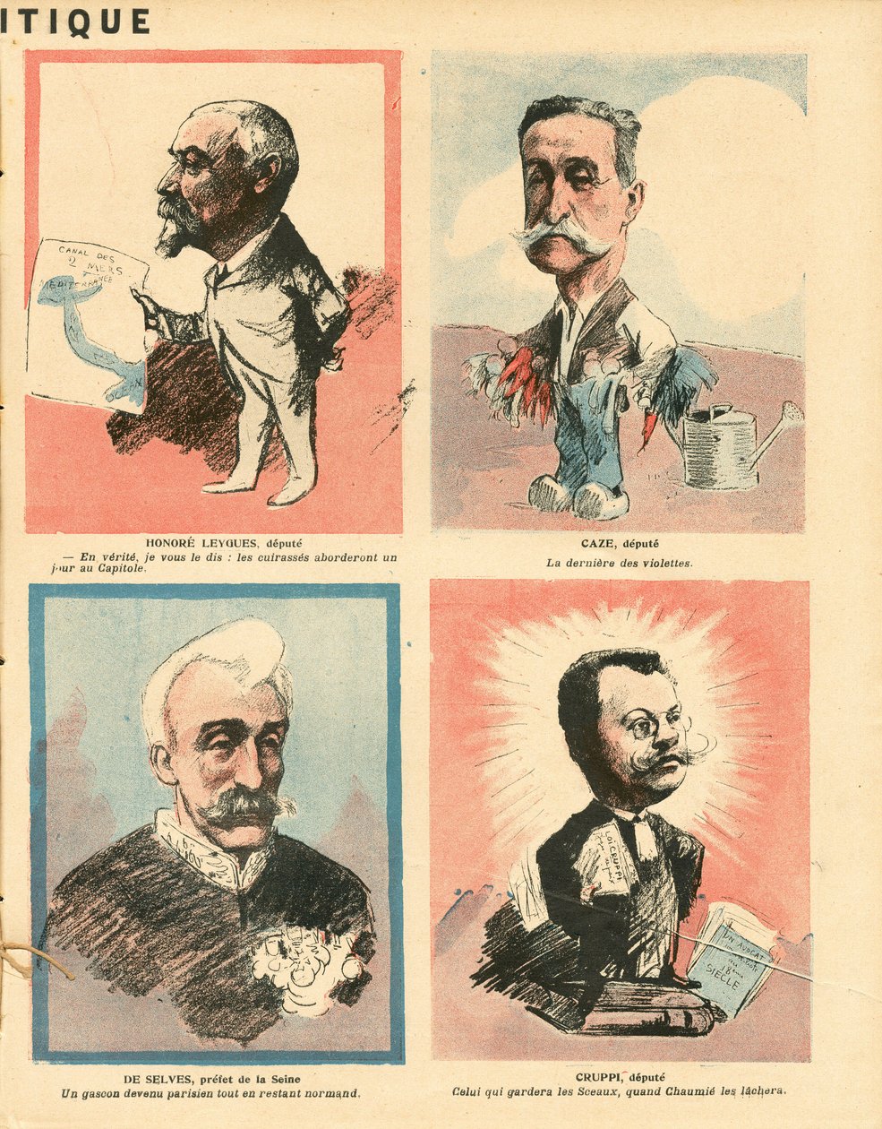 The Butter Plate, numero 229, Satiirinen väreissä tekijältä Maurice Radiguet