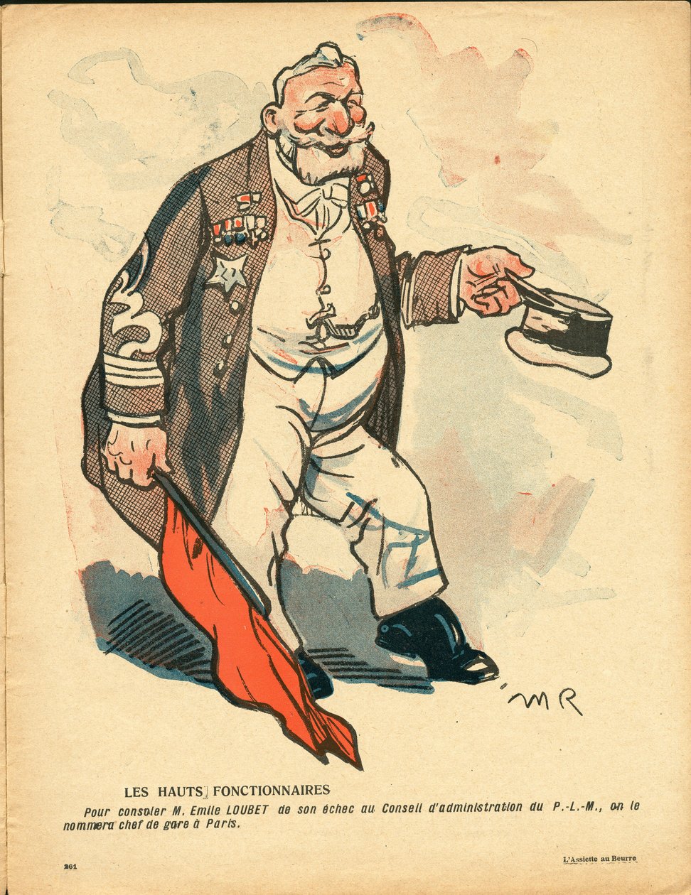 The Butter Plate, numero 381, Satiirinen väreissä tekijältä Maurice Radiguet