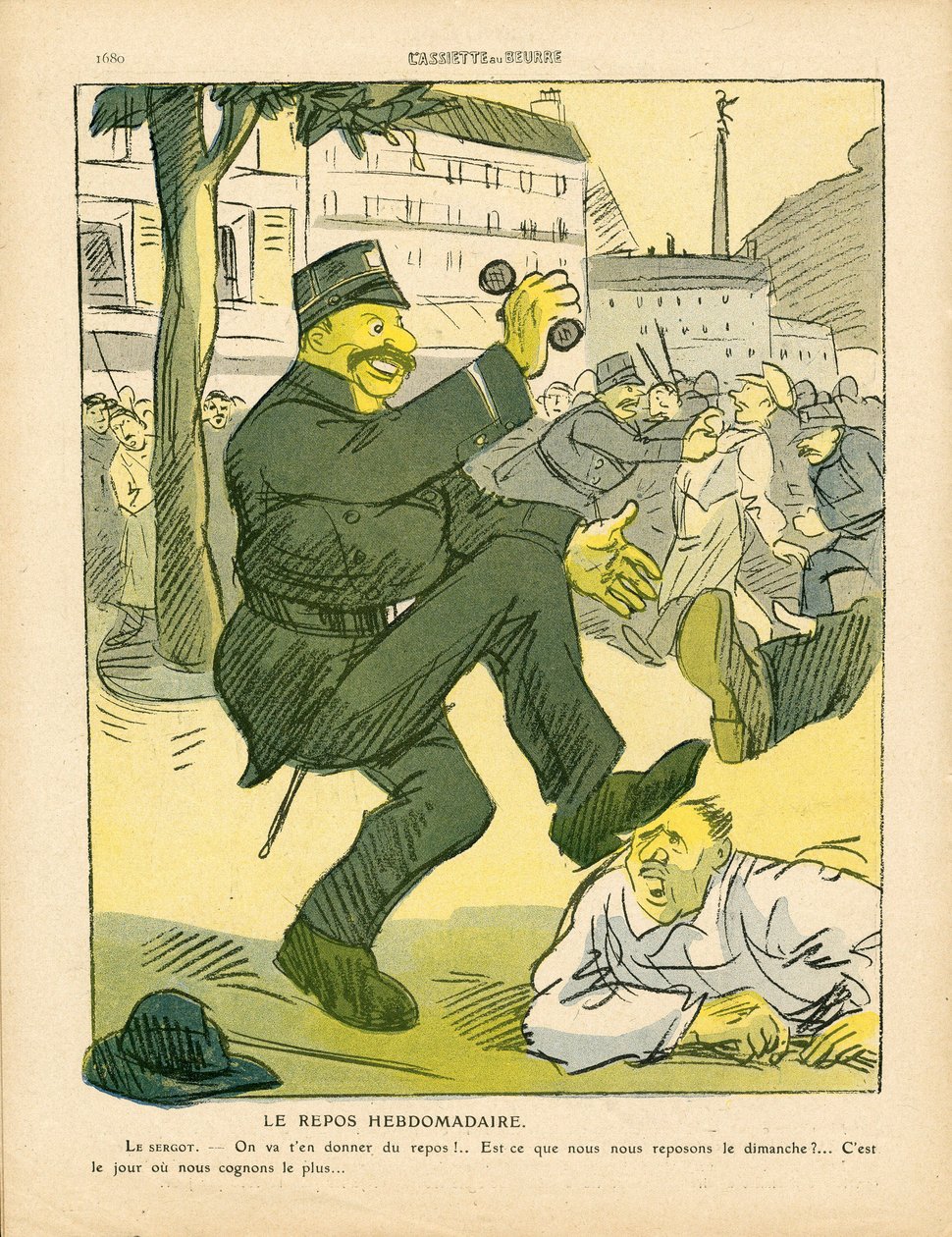 Voilautanen, numero 468, satiirinen väri tekijältä Maurice Radiguet