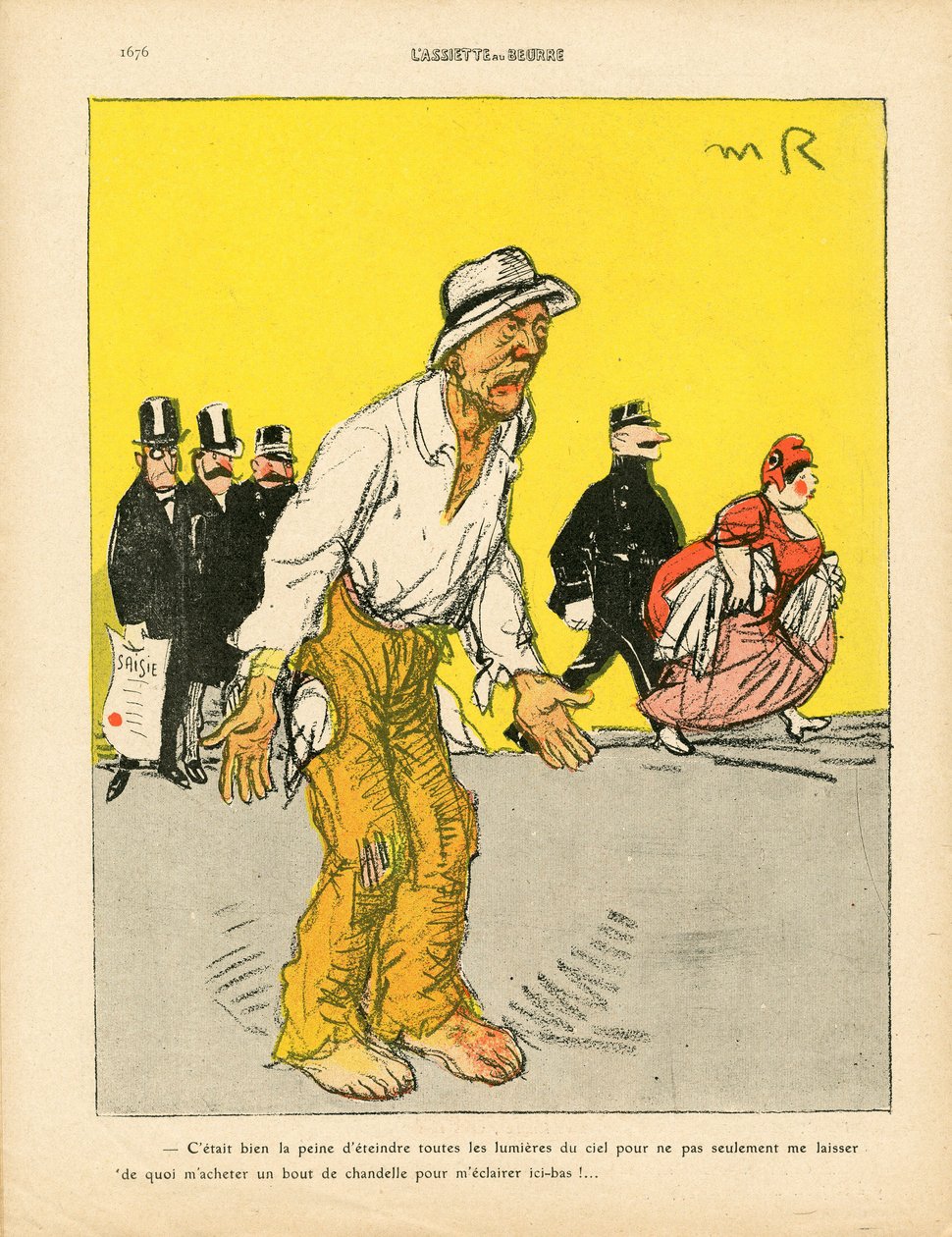 Voilautanen, numero 468, satiirinen väri tekijältä Maurice Radiguet