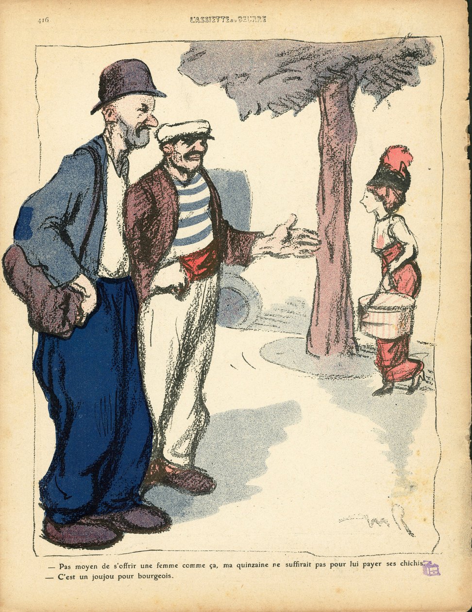 Voilautanen, numero 494, satiirinen väri tekijältä Maurice Radiguet