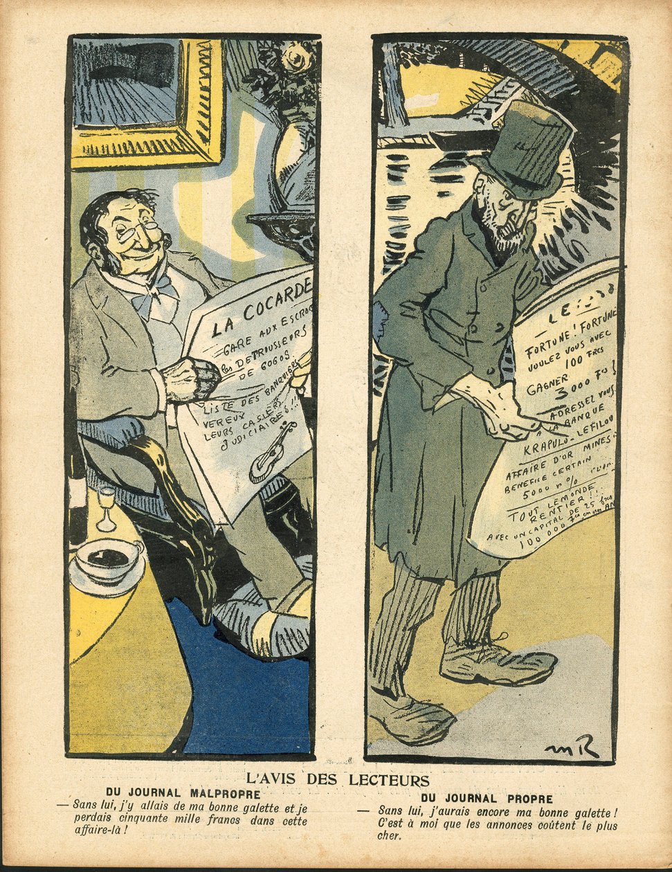Voilautanen, numero 264, Satiirinen väreissä tekijältä Maurice Radiguet