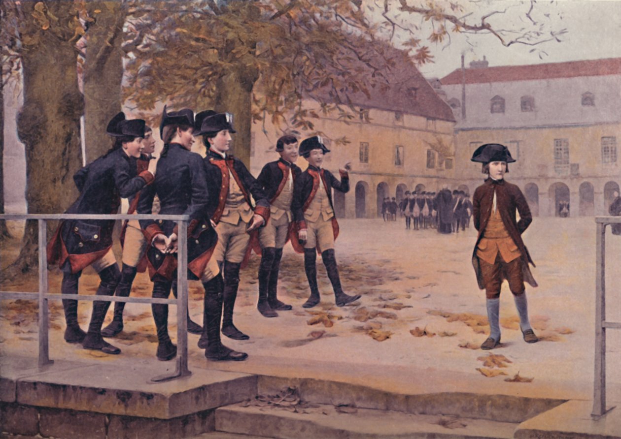 Bonaparte, The Nouveau, Briennen koulussa, 1779-1784, 1896 tekijältä Maurice Realier Dumas