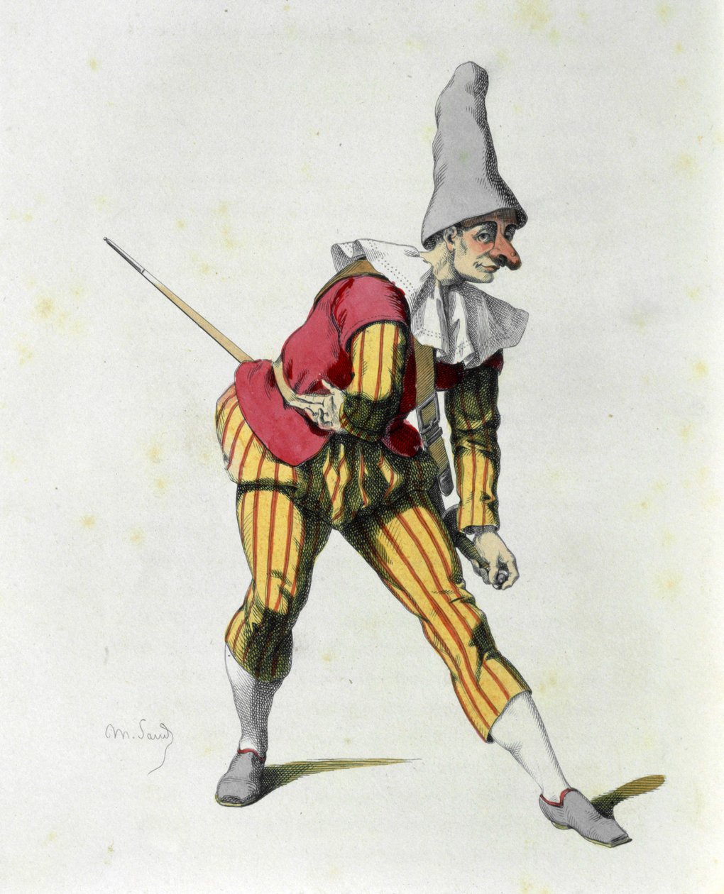 Brighella (etsaus) tekijältä Maurice Sand