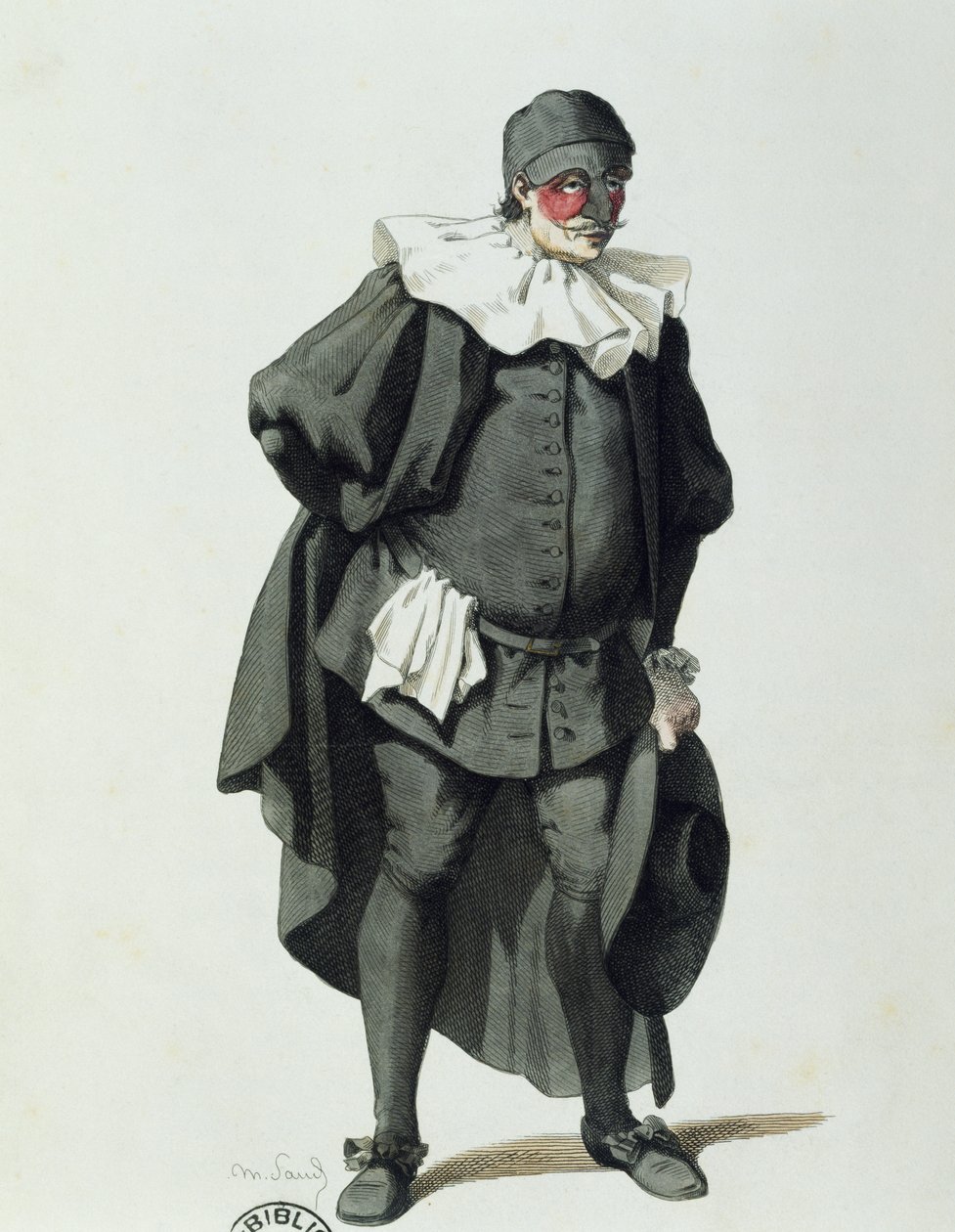 Dottor Balanzone vuonna 1653, kirjoittanut Maurice Sand (1823-1889) tekijältä Maurice Sand