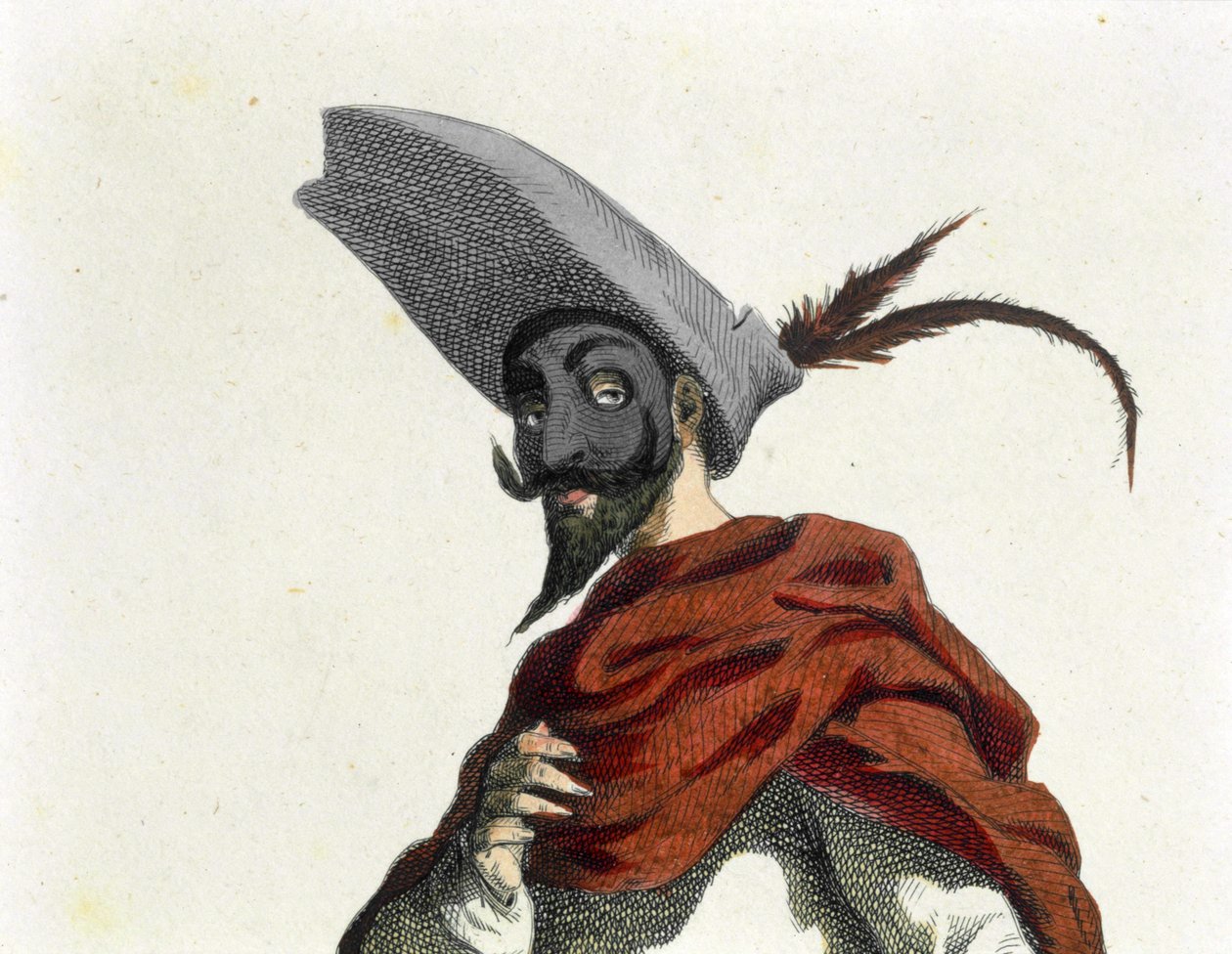 Fritellino-detail (etsaus) tekijältä Maurice Sand