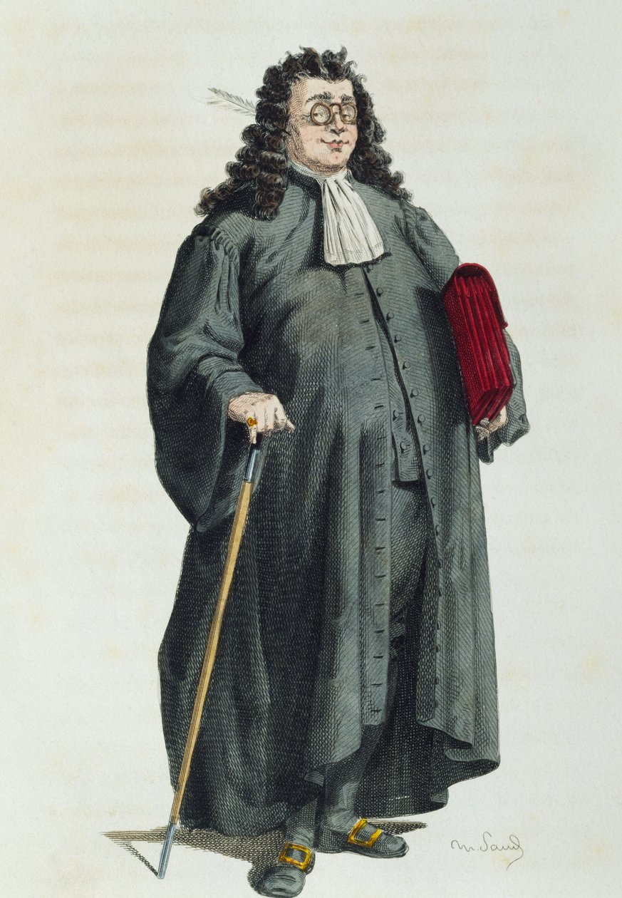 Notaari tai asianajaja vuonna 1725, kirjoittanut Maurice Sand (1823-1889) tekijältä Maurice Sand