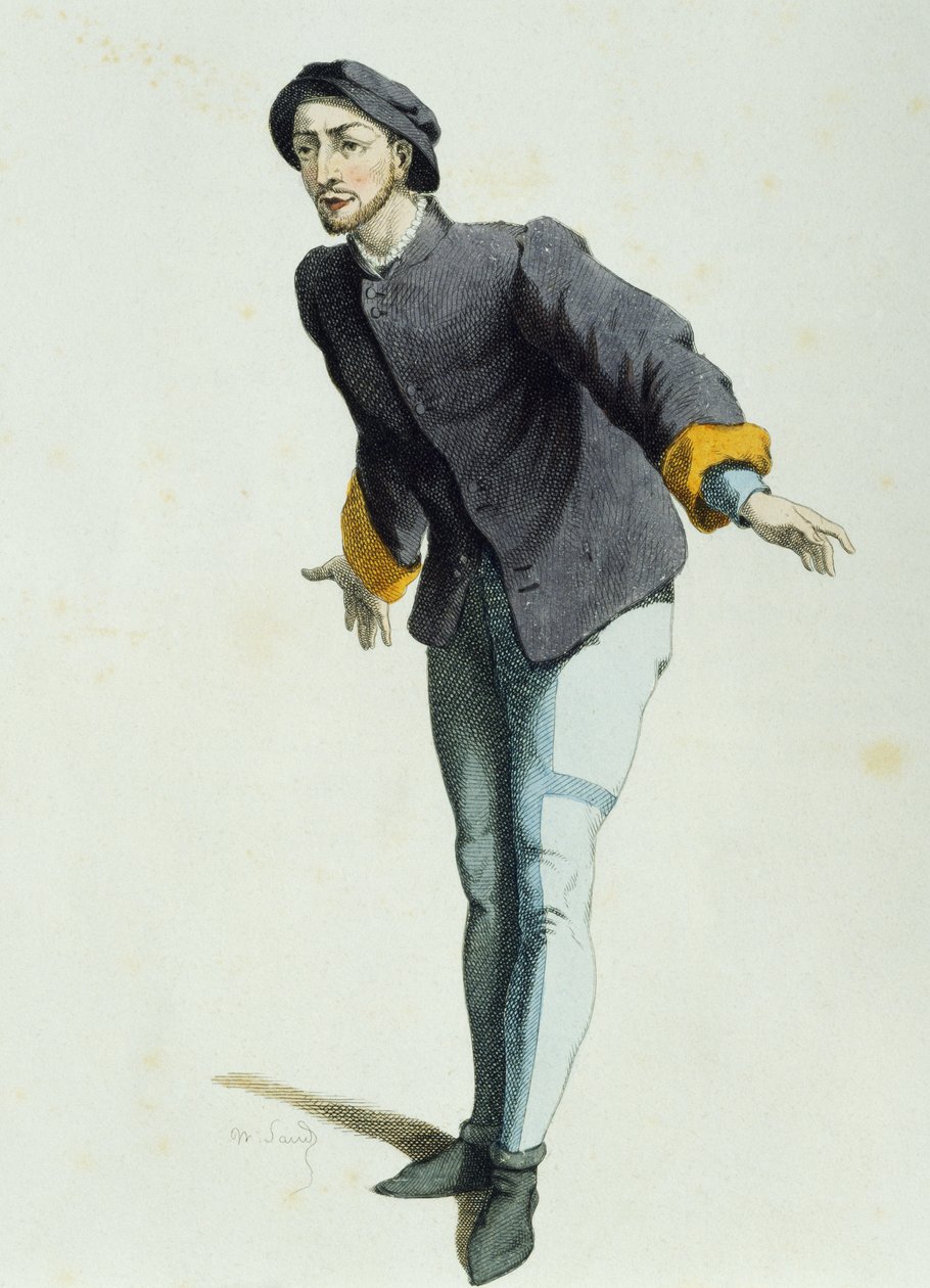 Ruzzante vuonna 1525, kirjoittanut Maurice Sand (1823-1889) tekijältä Maurice Sand