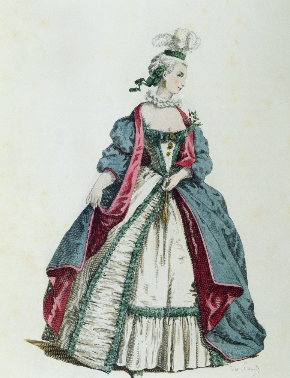 Silvia vuonna 1716, kirjoittanut Maurice Sand (1823-1889) tekijältä Maurice Sand