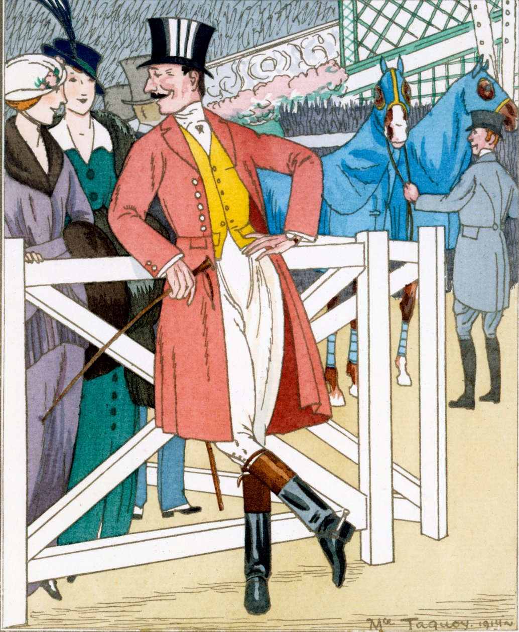 "Gazette du Bon Ton": N. 4, Les Propos Obligantes, järjestetty Concours Hippiquelle tekijältä Maurice Taquoy