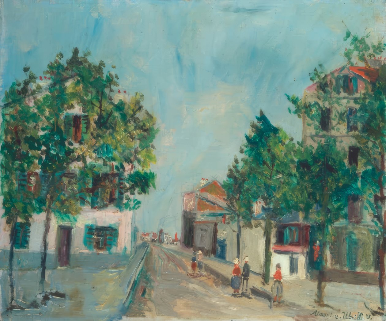 Bourg-la-Reine tekijältä Maurice Utrillo