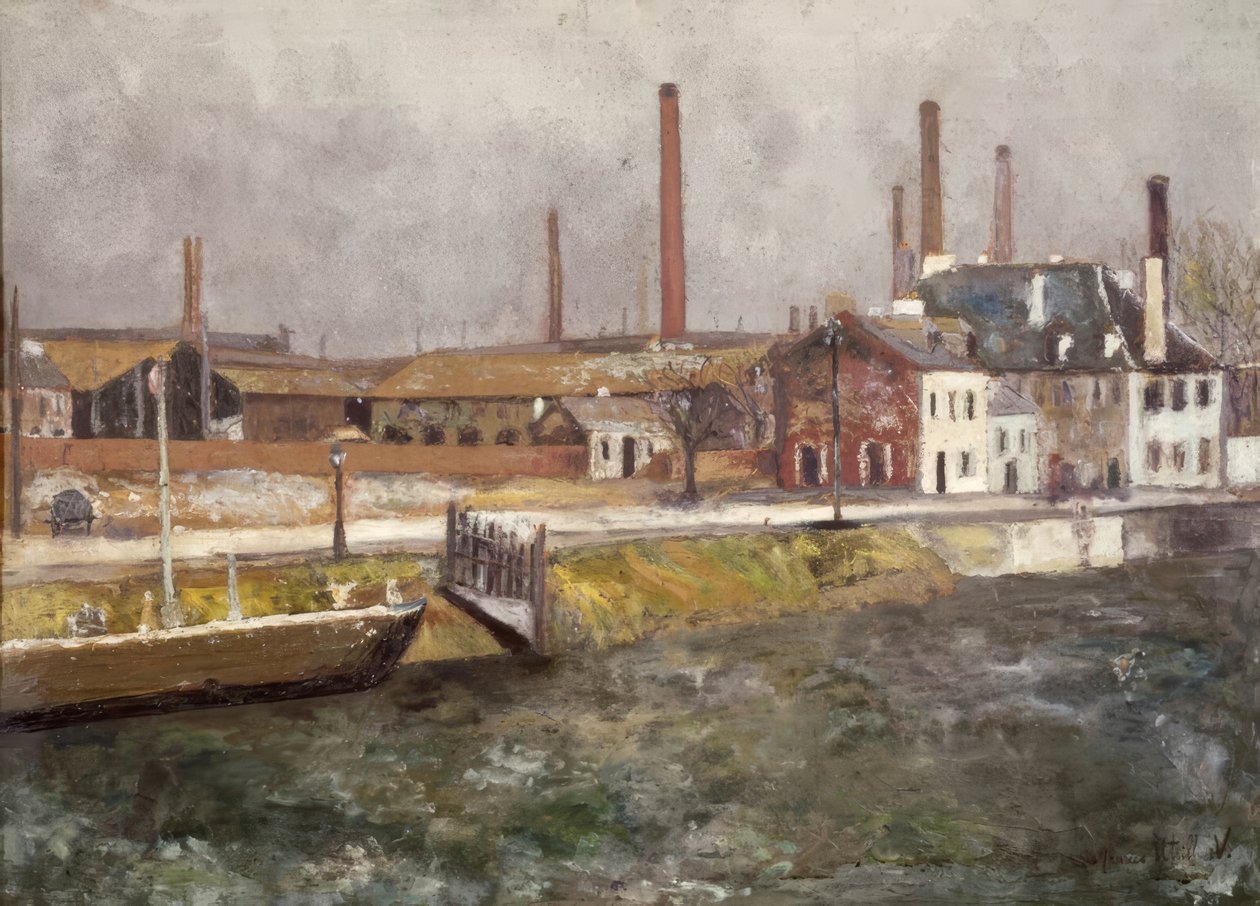 Canal Saint-Denis tekijältä Maurice Utrillo