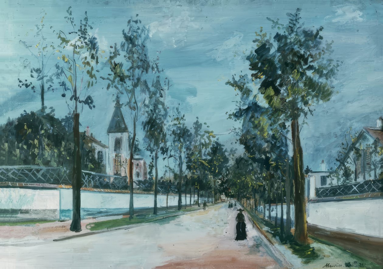 Esikaupunkikatu tekijältä Maurice Utrillo