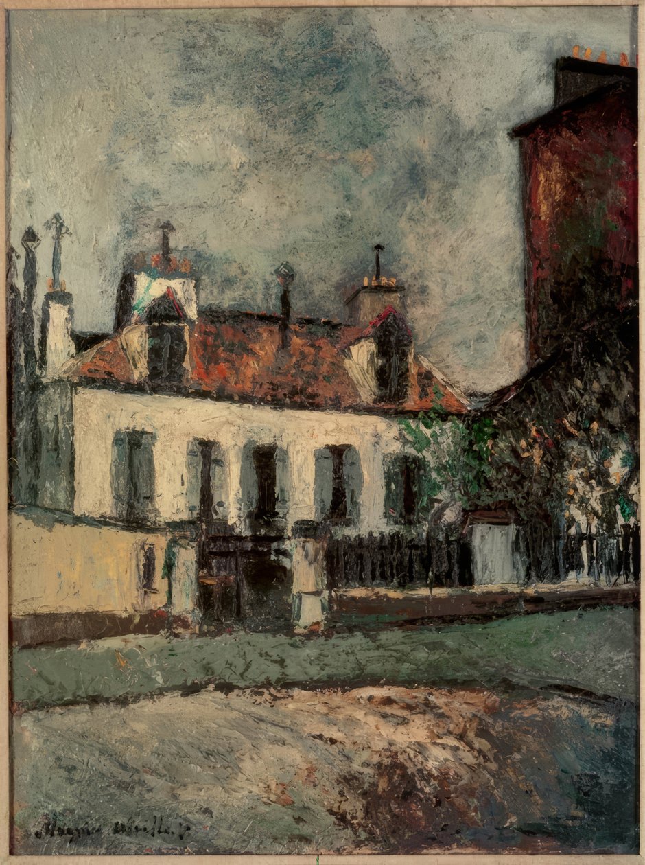 Pariisin esikaupunki tekijältä Maurice Utrillo