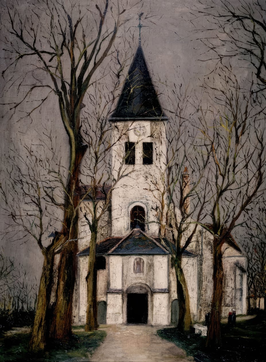 CHATILLON SUR SEINE -KIRKKO tekijältä Maurice Utrillo
