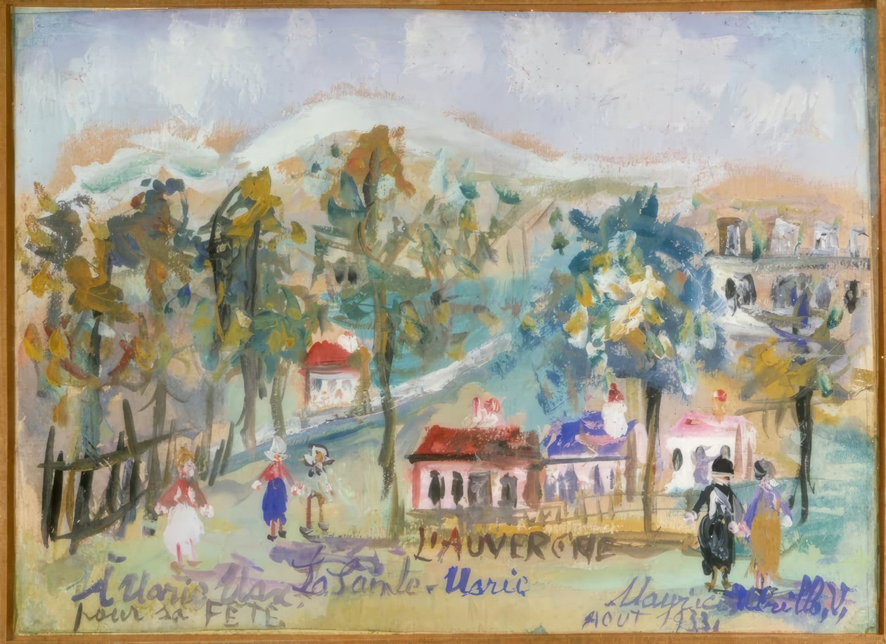 Auvergne, La Sainte-Marie tekijältä Maurice Utrillo