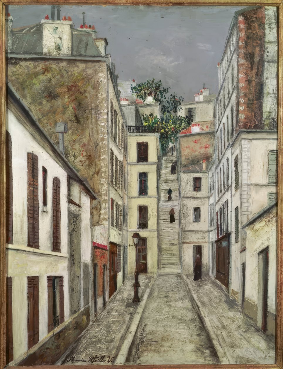 Impasse Cottin Pariisissa tekijältä Maurice Utrillo