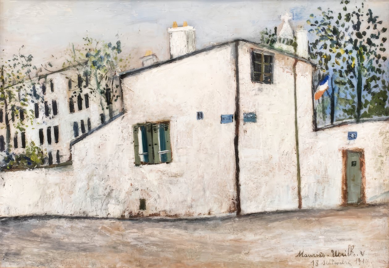 Berlioz-talo tekijältä Maurice Utrillo