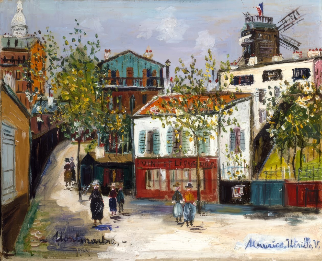 Maquis Montmartressa tekijältä Maurice Utrillo
