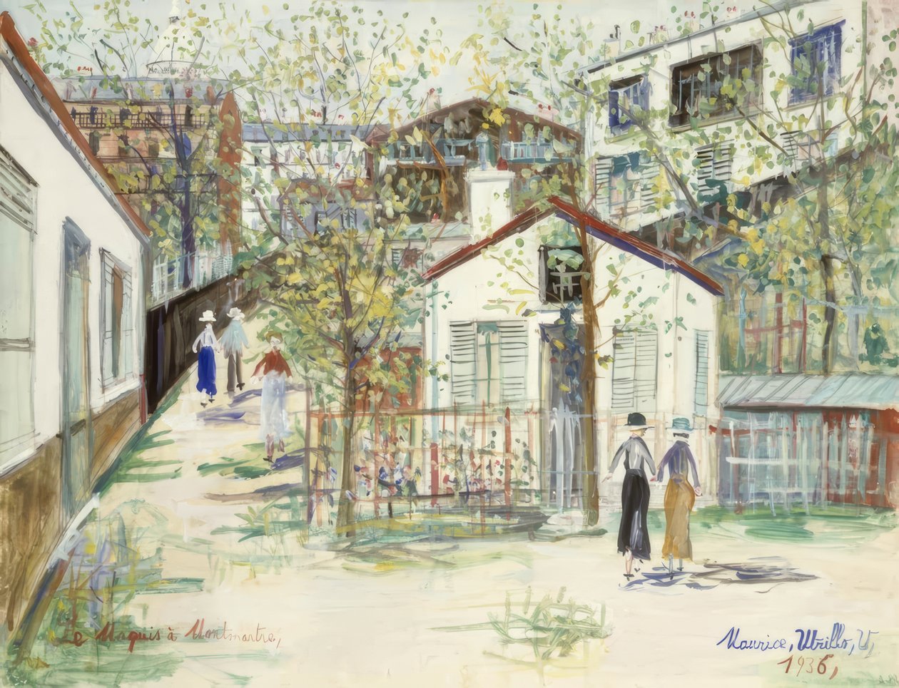 Maquis Montmartressa tekijältä Maurice Utrillo