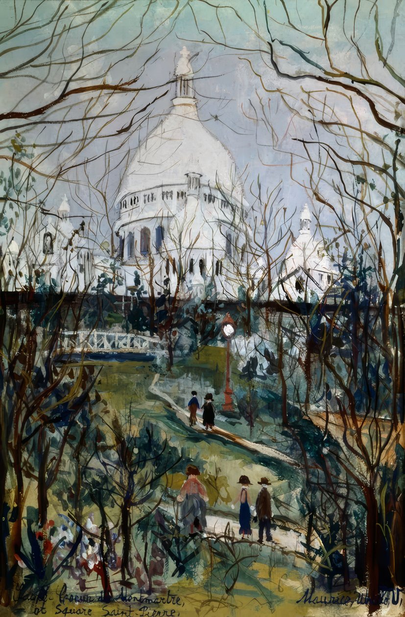 Sacré-Coeur tekijältä Maurice Utrillo