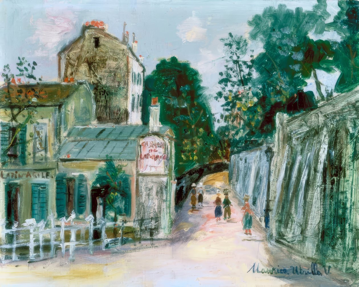 Montmartre, Le Lapin Agile tekijältä Maurice Utrillo