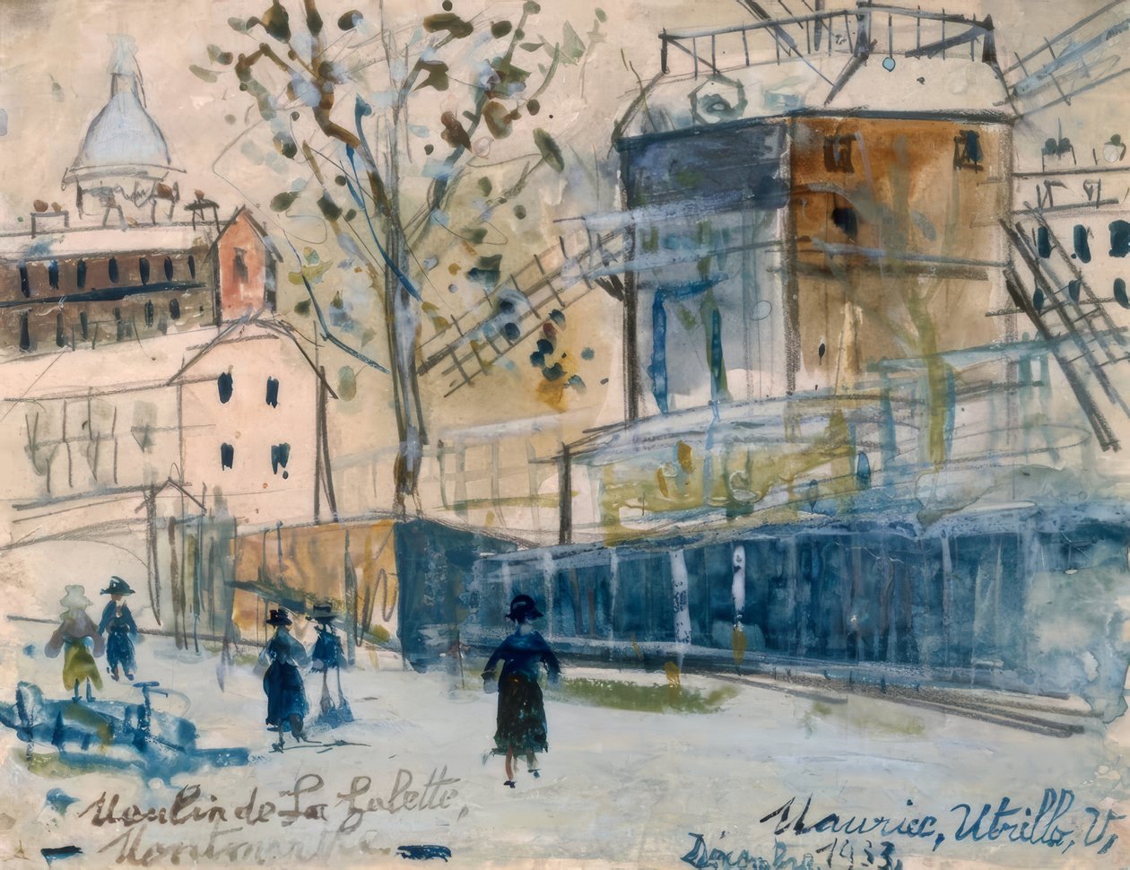 Moulin de la Galette tekijältä Maurice Utrillo