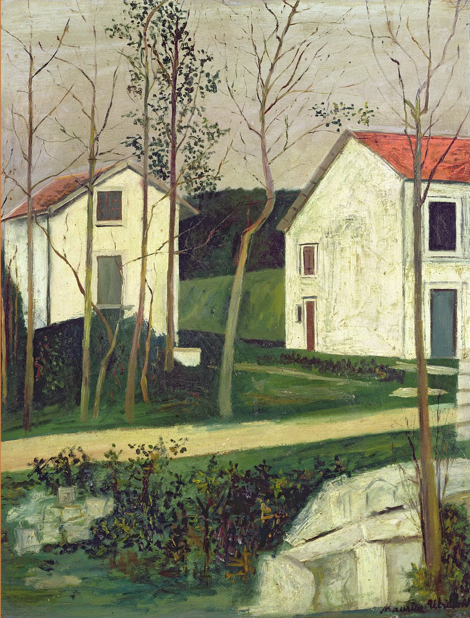 Ravin de Presles (öljy kankaalle) tekijältä Maurice Utrillo