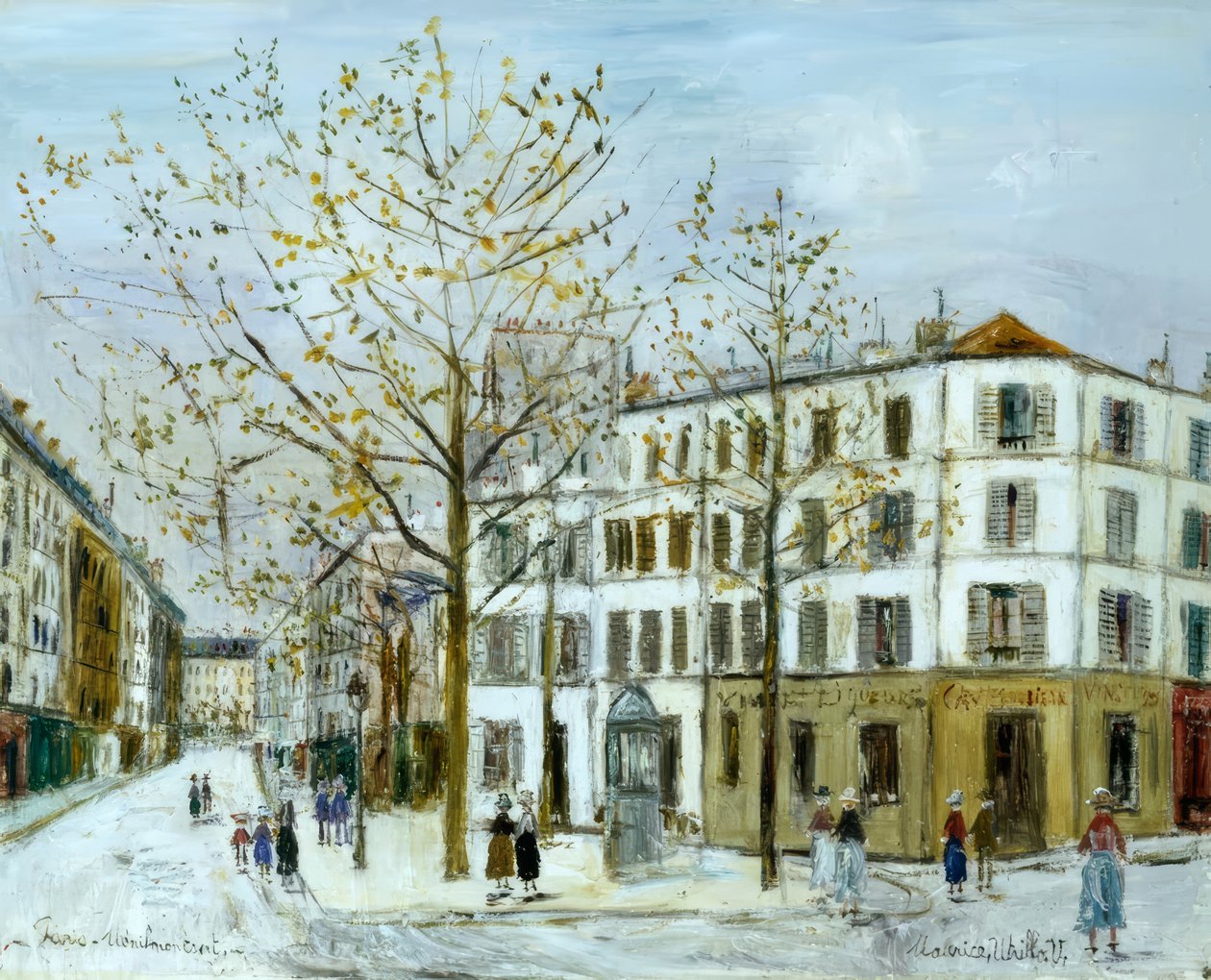 Ménilmontant-katu tekijältä Maurice Utrillo