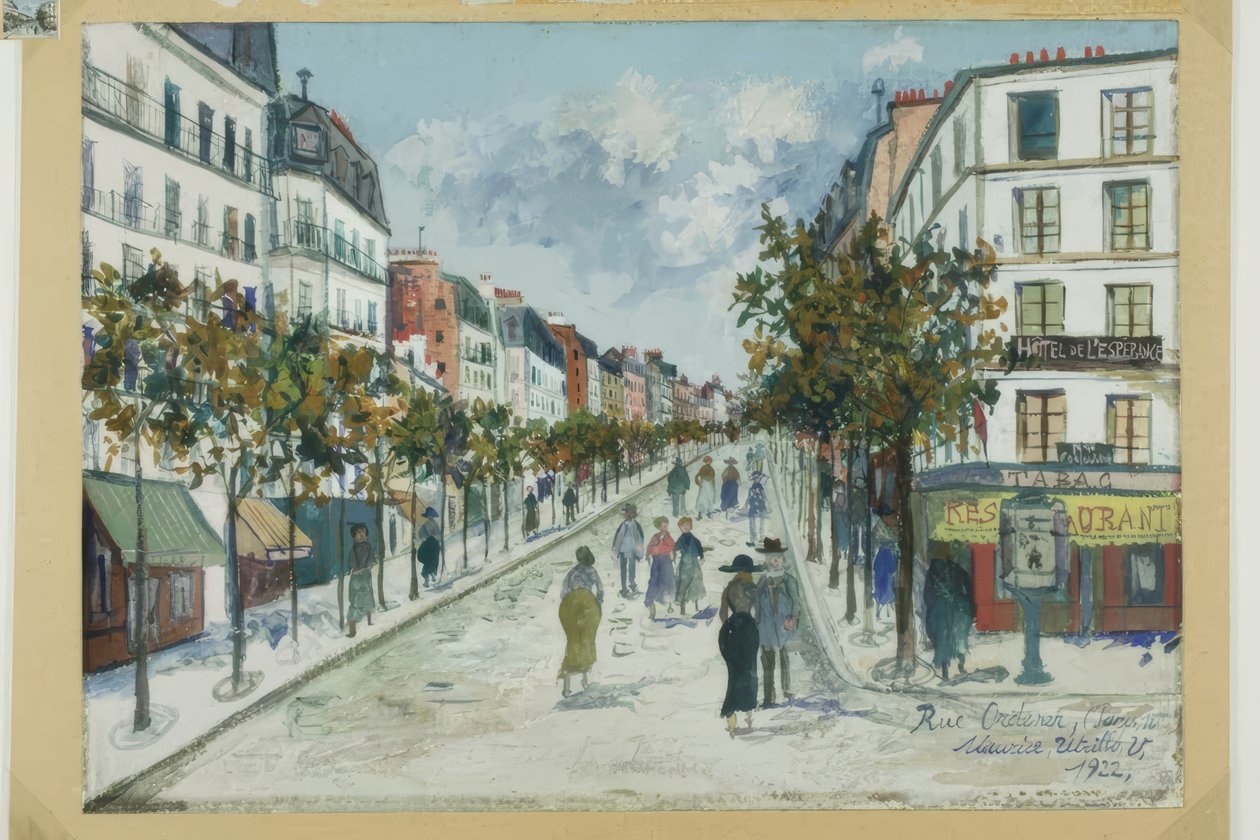 Rue Ordener, Pariisi tekijältä Maurice Utrillo