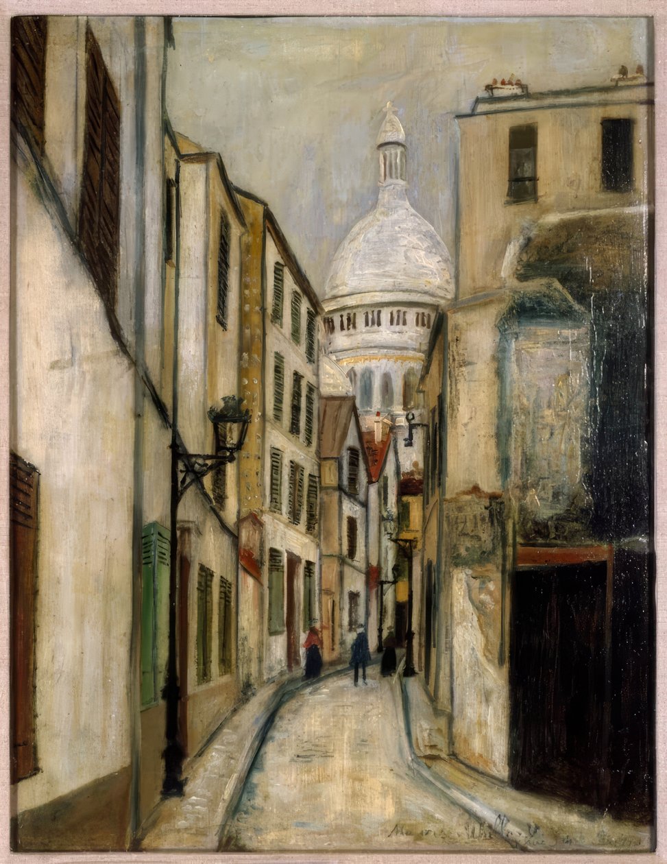 Saint-Rustique-katu tekijältä Maurice Utrillo