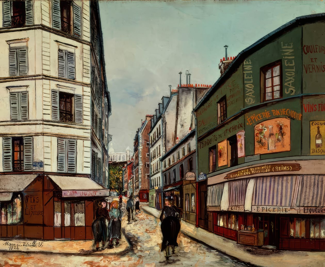 Rue Sevestre, Montmartre  tekijältä Maurice Utrillo