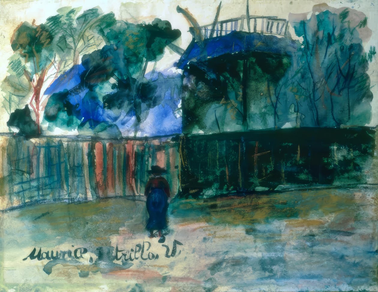 Katu Montmartressa tekijältä Maurice Utrillo